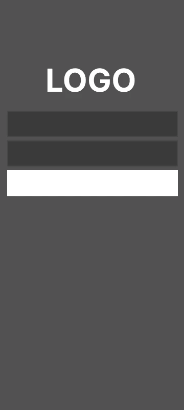 Lo-fi wireframe: login and onboarding flow showing username, password, and sign-in fields