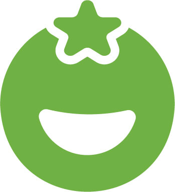 Sprout Society app icon: green circular character with a star-shaped sprout on top and a smiling face